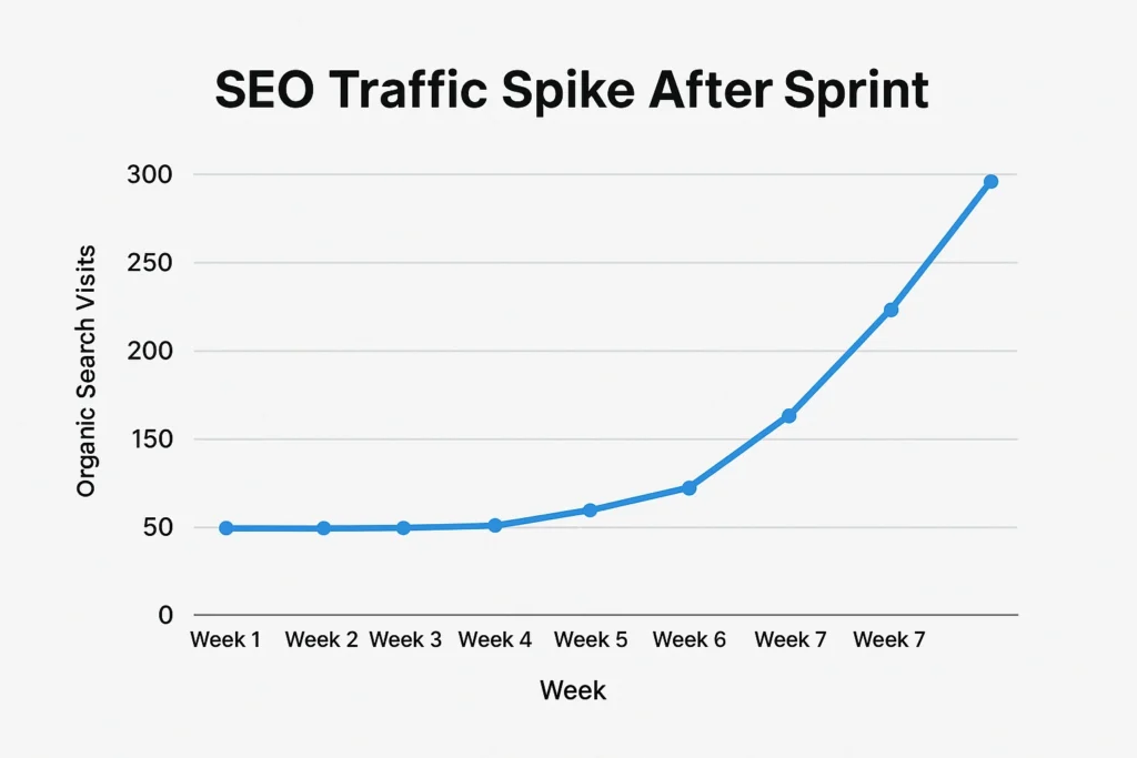 SEO spike after sprint