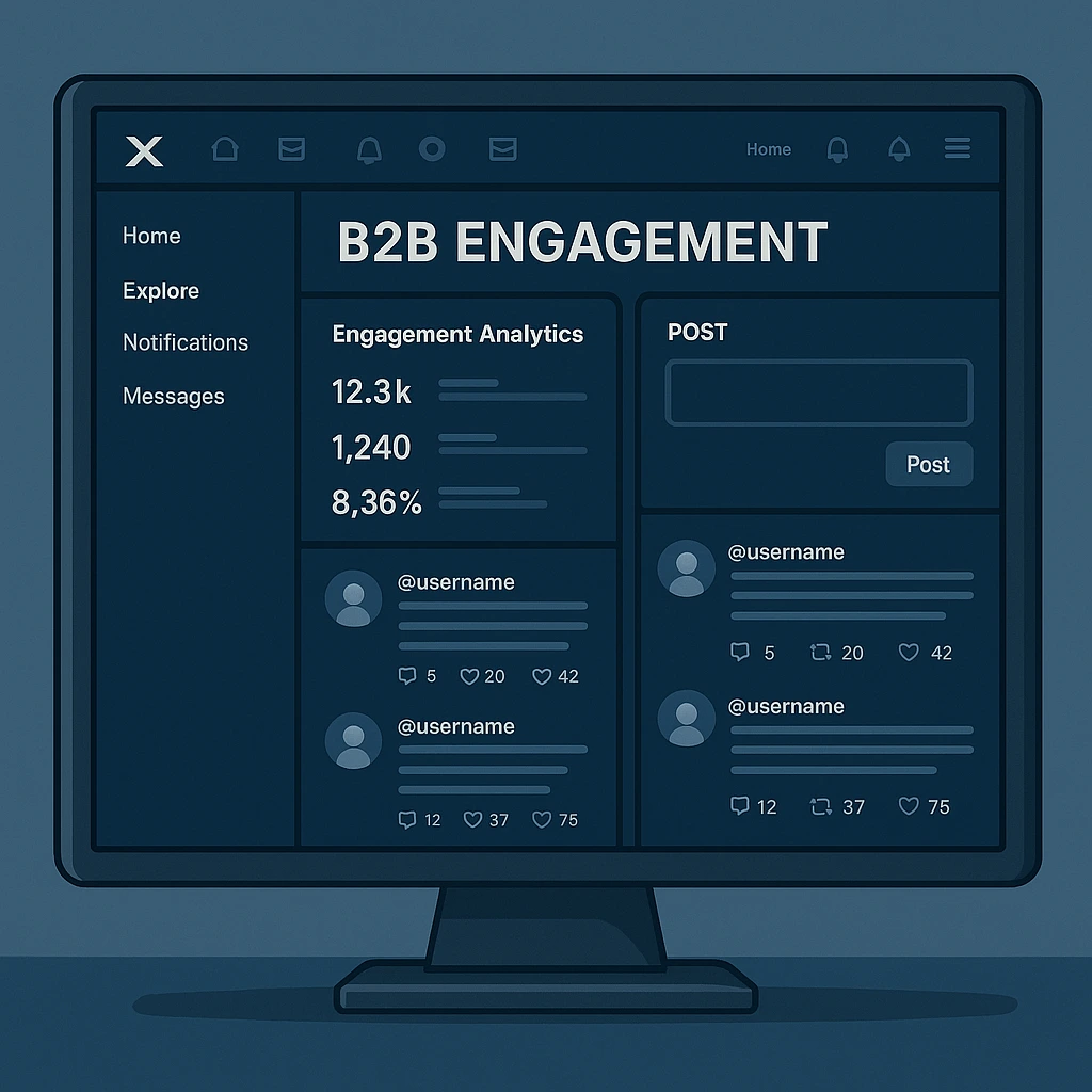 X engagement dashboard