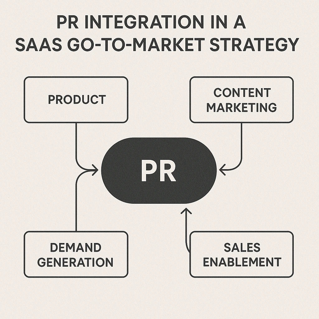 how PR integrates into a SaaS go-to-market strategy