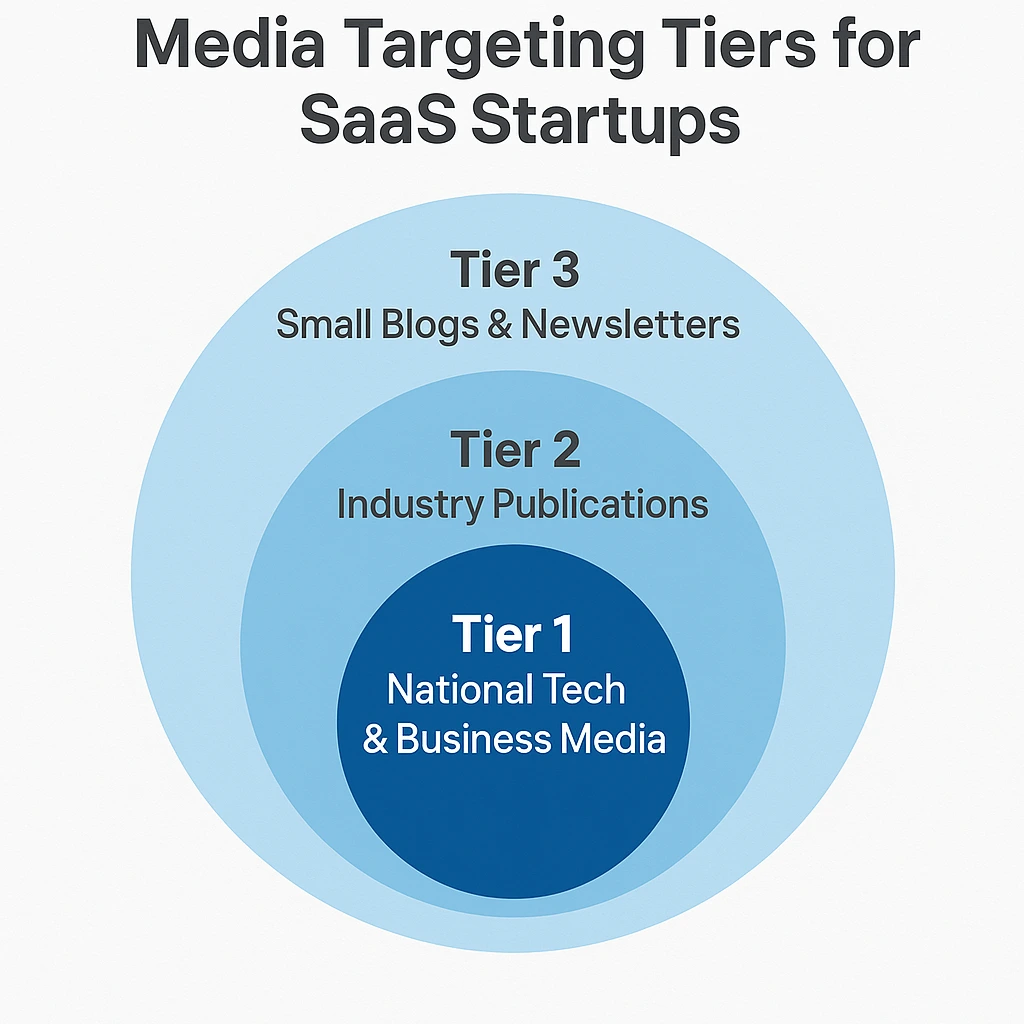 media targeting tiers for SaaS startups