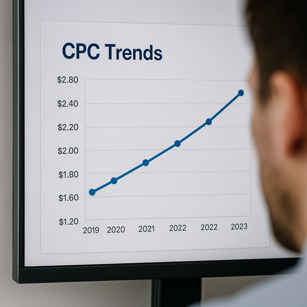 Graph showing rising CPC trends