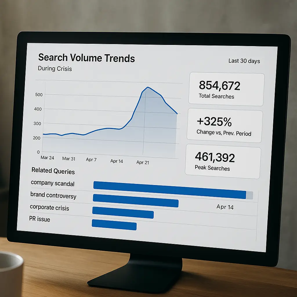 search volume trends during crisis