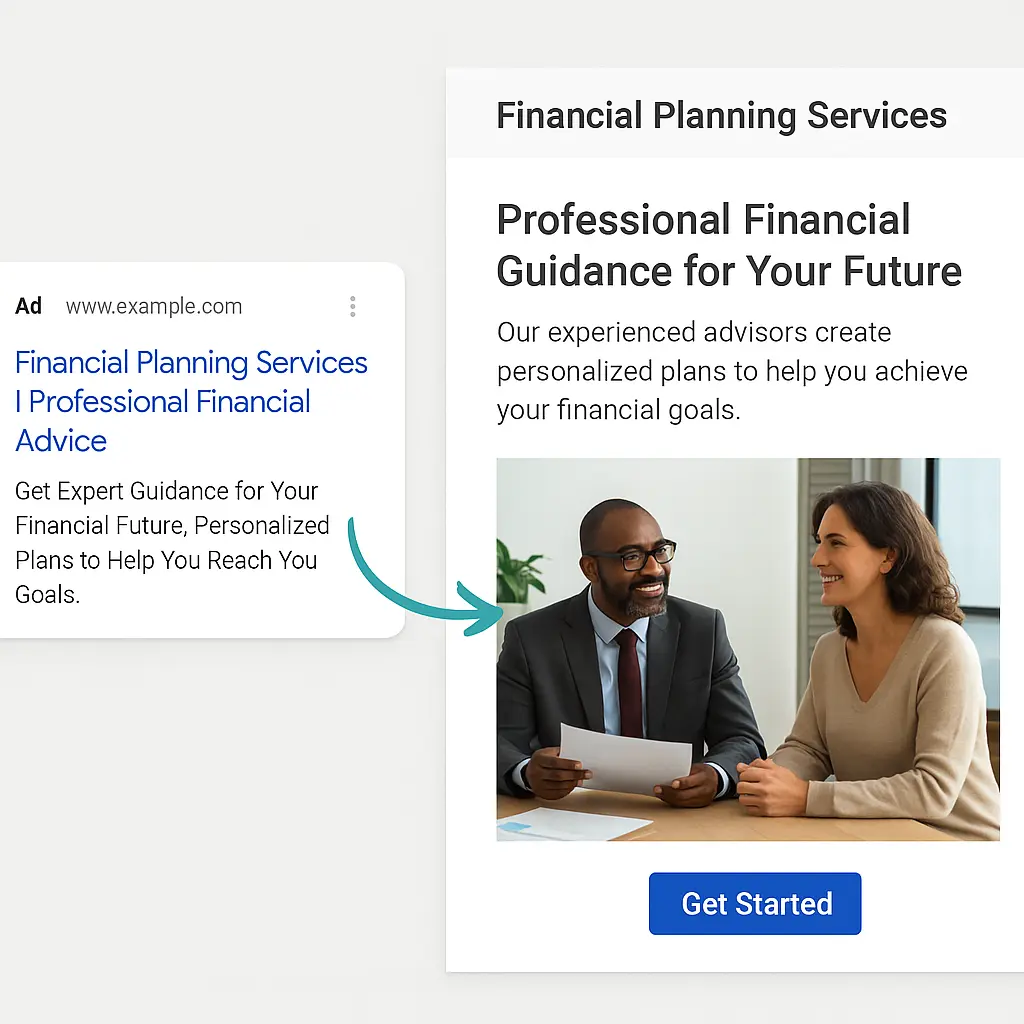 Landing Page Alignment Example